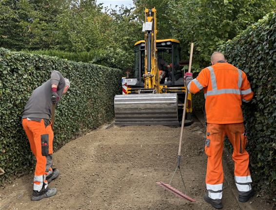 Werken gestart aan Langemanplein - Oudsbergen