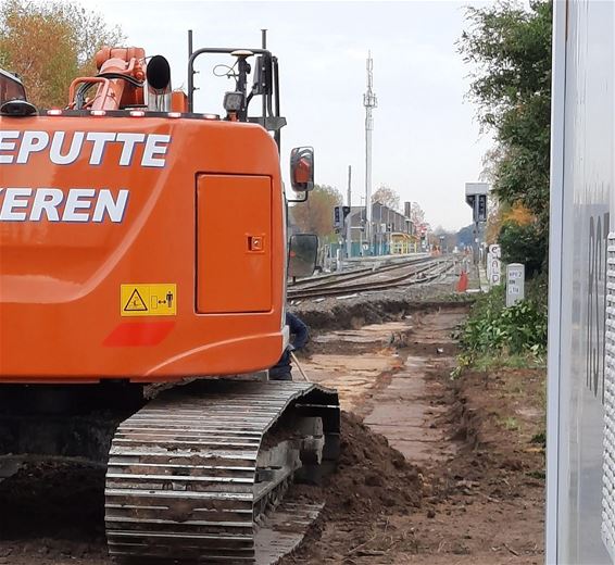 Werken in het treinstation - Hamont-Achel