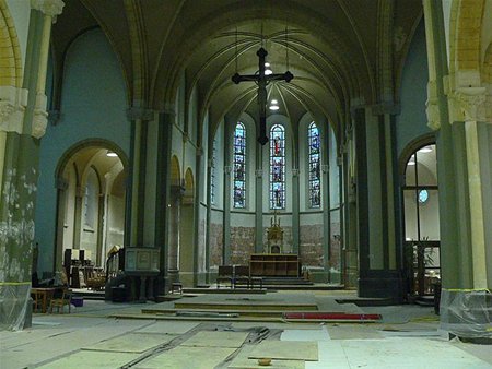 Werken in kerk bijna achter de rug - Overpelt