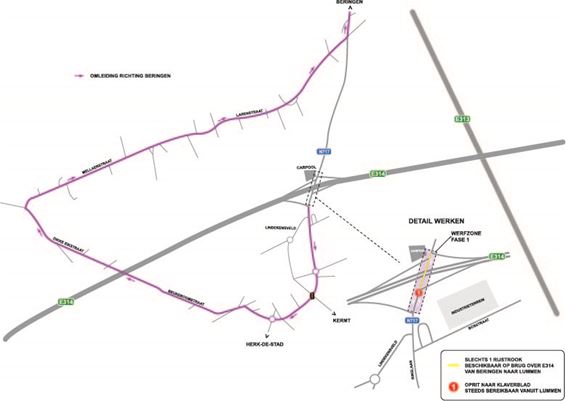 Werken in Lummen zorgen voor hinder - Beringen