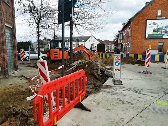 Werken knip August Cuppensstraat - Beringen