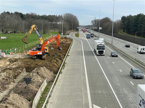 Werken nieuwe oprit in Paal - Beringen