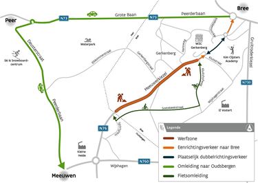 Werken op de Meeuwerkiezel in Bree - Oudsbergen