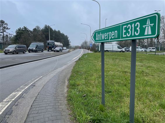 Werken aansluiting E313 - Beringen