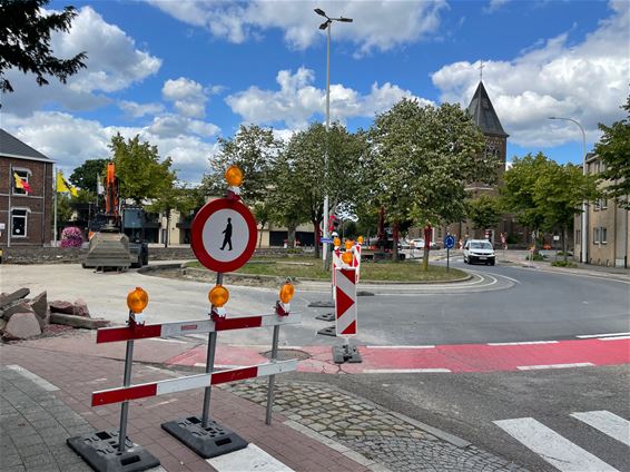 Werken rotonde Heppen - Leopoldsburg