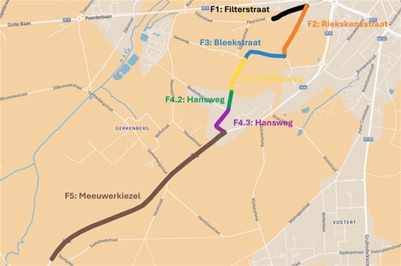 Bree - Werken tussen Filterstraat en Meeuwerkiezel