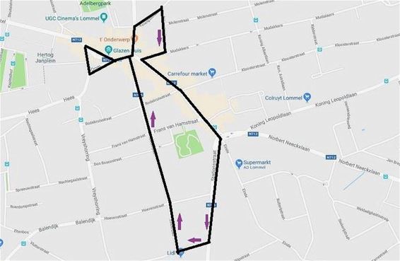 Wijziging route carnavalsstoet zondag - Lommel