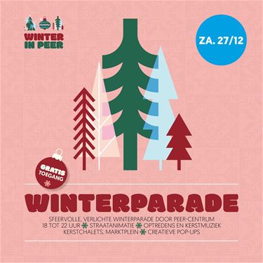 Winterparade in het centrum van Peer - Peer