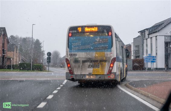 Pelt - Winterse woensdag met sneeuw en gladheid