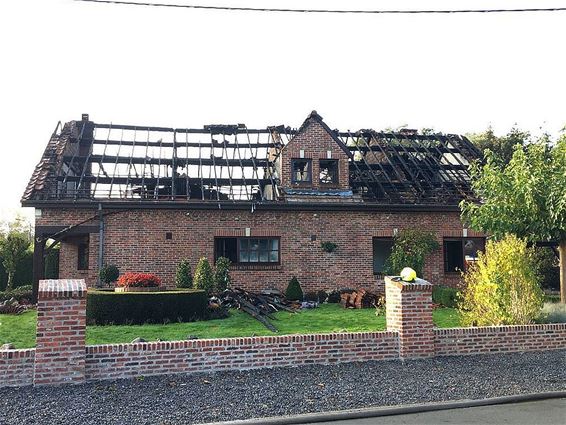 Woningbrand in Grevenbroekstraat - Hamont-Achel