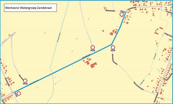 Zandstraat maandenlang afgesloten - Pelt