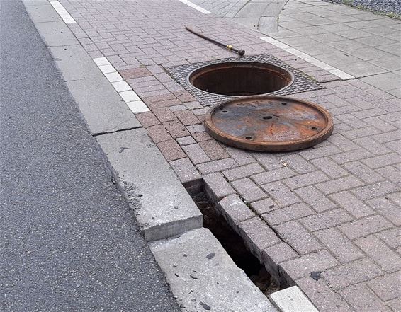 Zinkgat langs Kaulillerweg - Bocholt