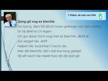 Zjang git nog es biechte - Pelt