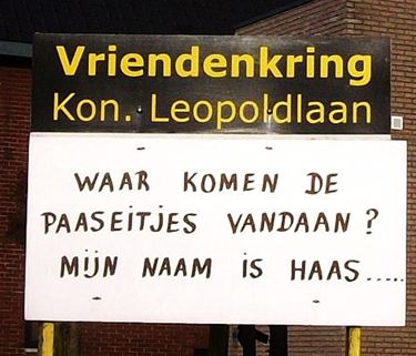 Zondag komt de paashaas - Lommel