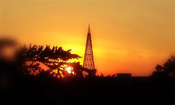 Zonsondergang in het centrum - Lommel