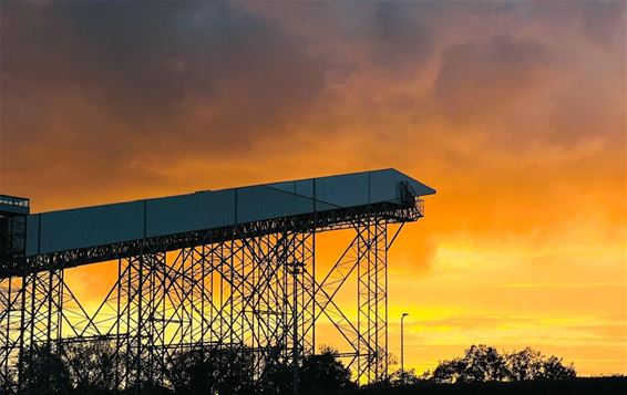 Peer - Zonsondergang in Peer