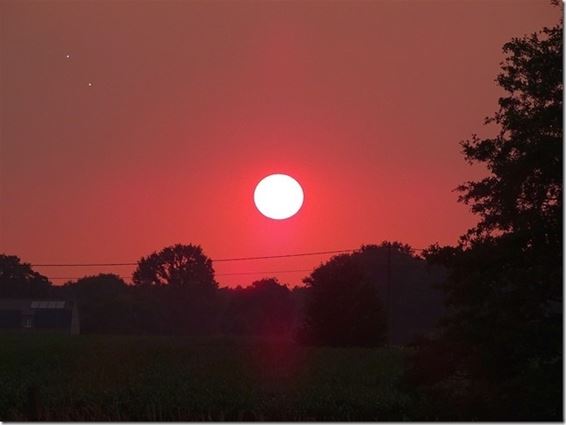 Zonsondergang in Peer - Peer