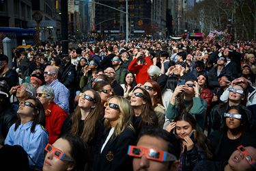 Zonsverduistering in New York City