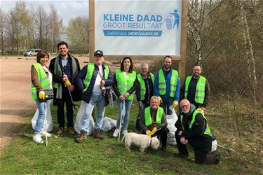 Zwerfvuil rapen aan de Paalse Plas - Beringen