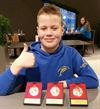 Overpelt - Drie gouden medailles voor Finn