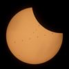 Oudsbergen - ISS passeert tijdens zonsverduistering
