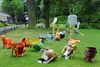 Pelt - Kunstwerken vernield in Dommelhofpark