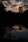 Lommel - De uitkijktoren bij valavond