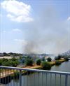 Lommel - Brand aan kanaal