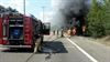 Lommel - Auto uitgebrand langs N71
