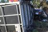 Houthalen-Helchteren - Terreinwagen met paardentrailer overkop