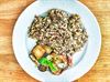 Beringen - Auberginerolletjes met pesto en quinoa