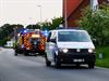 Beringen - Afval vat vuur in Paal