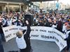 Houthalen-Helchteren - Mijnwerkers keren tevreden terug uit Brussel