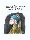Houthalen-Helchteren - Corona-art (1): meisje met FFP-masker
