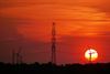 Beringen - Avondrood boven Beringen