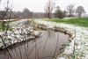 Beringen - Hoge waterstanden door regen en sneeuw