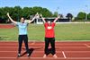 Beringen - Tia en Lies geven aftrap Virtual Games