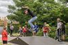 Pelt - Mobiel skatepark staat in het Lindel