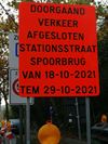 Beringen - Spoorwegbrug afgesloten