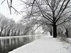 Pelt - Sneeuw aan het kanaal