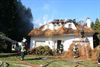 Lommel - Rieten dak weggebrand op Molsekiezel