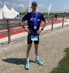 Lommel - Joery Wouters 2de in WK halve triatlon