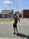 Lommel - Valerie rijdt de Transbelgian. Solo!