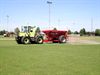 Hamont-Achel - Onderhoudswerken op de voetbalvelden