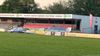Beringen - Glazen wand VIP-tribune stort in