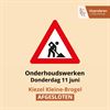 Peer - Morgen onderhoudswerken op Kiezel Kleine-Brogel