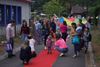 Leopoldsburg - Rode loper voor kinderen Ondersteboven