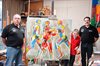 Overpelt - Paule Nolens schenkt schilderij