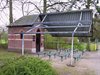 Hamont-Achel - Graffiti op kapelmuur