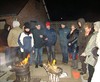 Overpelt - Koude nieuwjaarsborrels in de Beekstraat